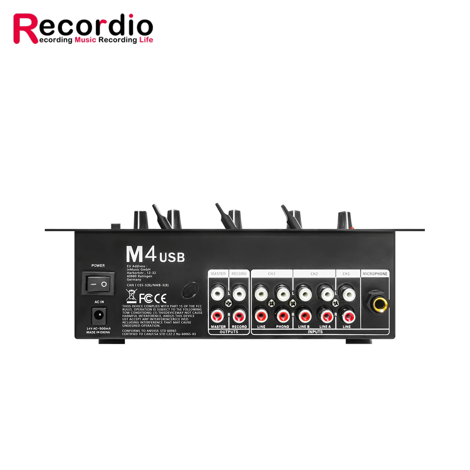 MX300 Professional DJ Mixer Console Disc player for Bar Party Concert Music Control Home party