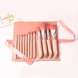 Makeup Brush Set 8 Pcs Premium Synthetic Foundation Powder Concealer Eye shadows Blush Makeup Brushes with case