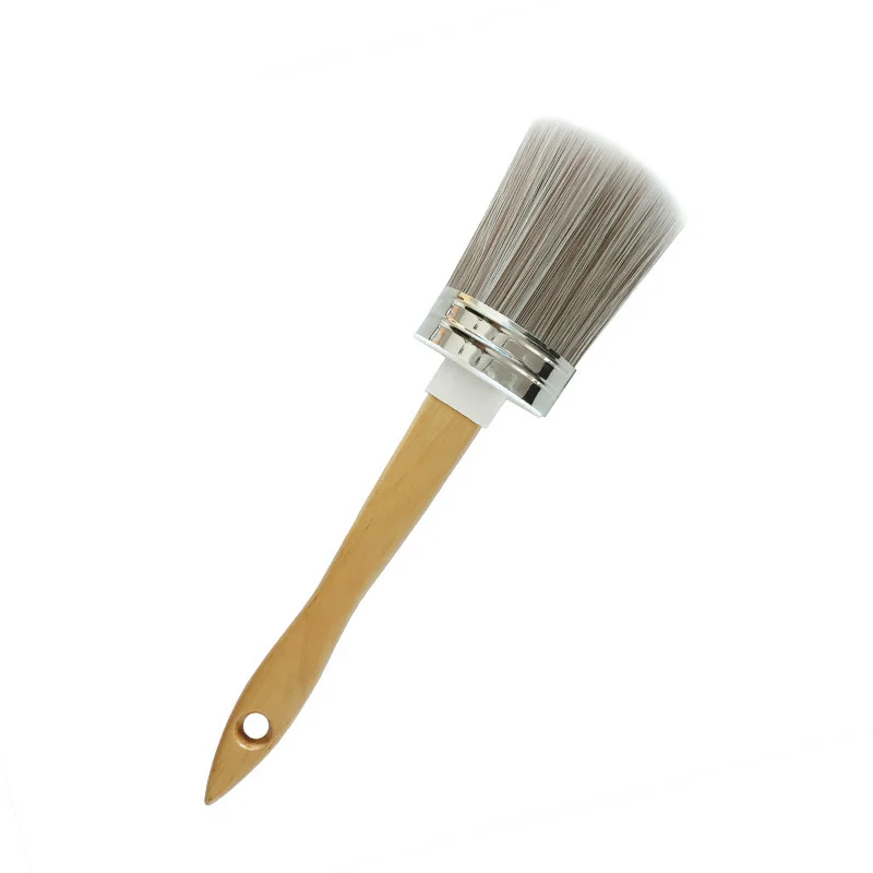 Industrial DIY Grade Paint Brush Wooden Handle Natural Bristle Plastic Material Customizable OEM Support Wall Paint Polishing