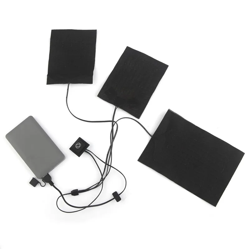 Three-pieces fiber electric heating elements