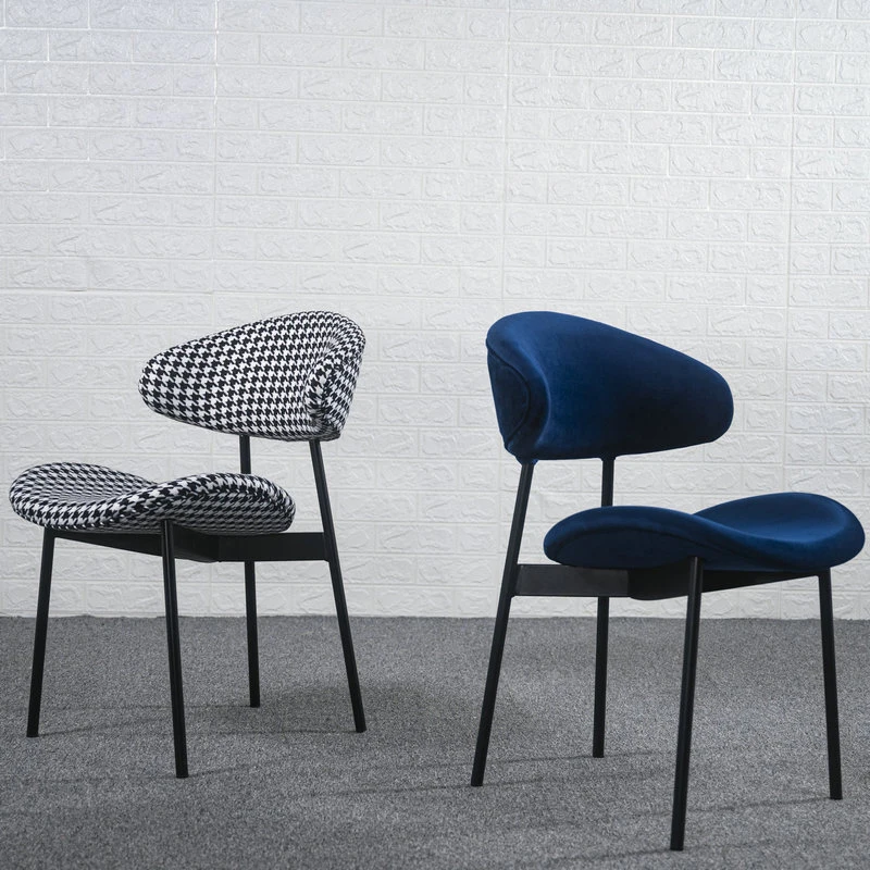 Factory Wholesale Cafe Restaurant Soft Backrest Home Dining Chair Mahjong Chair Light Luxury Dining Table Chair