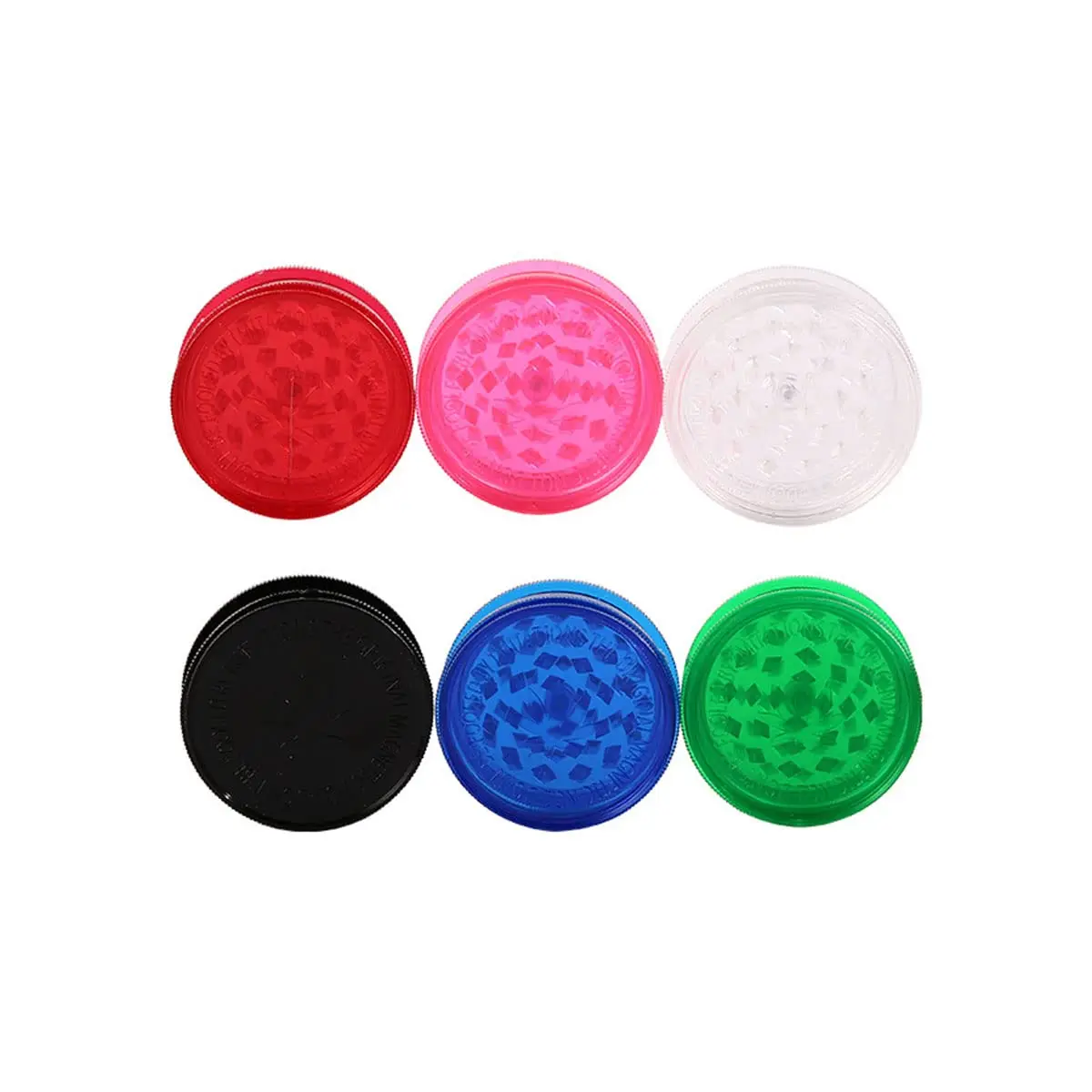 Plastic Herb Grinder Shark Teeth 3 Layer Crusher Hand Miller Metal Grinder