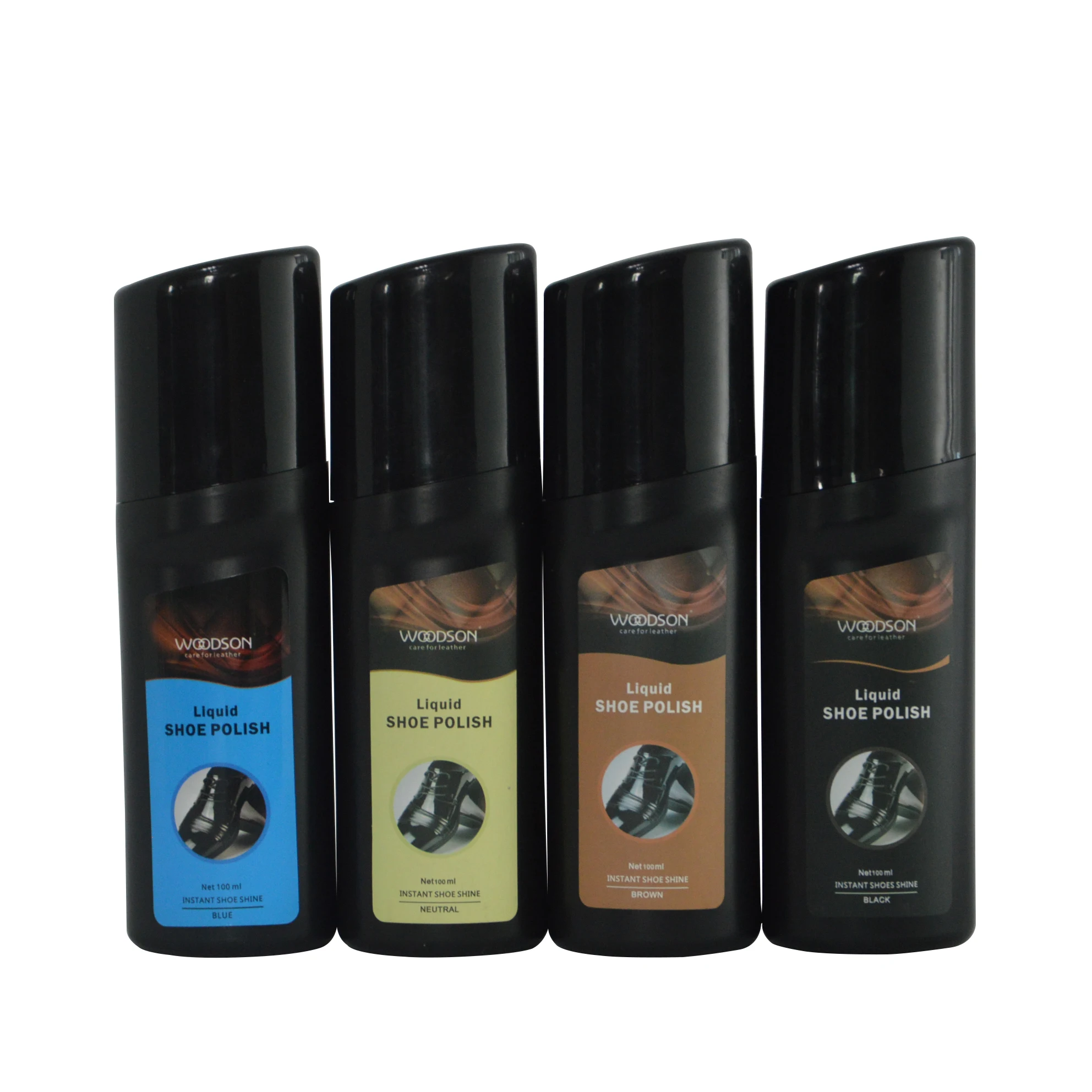 OEM liquid shoe polish with sponge applicator smooth leather shoes instant liquid shoe shine