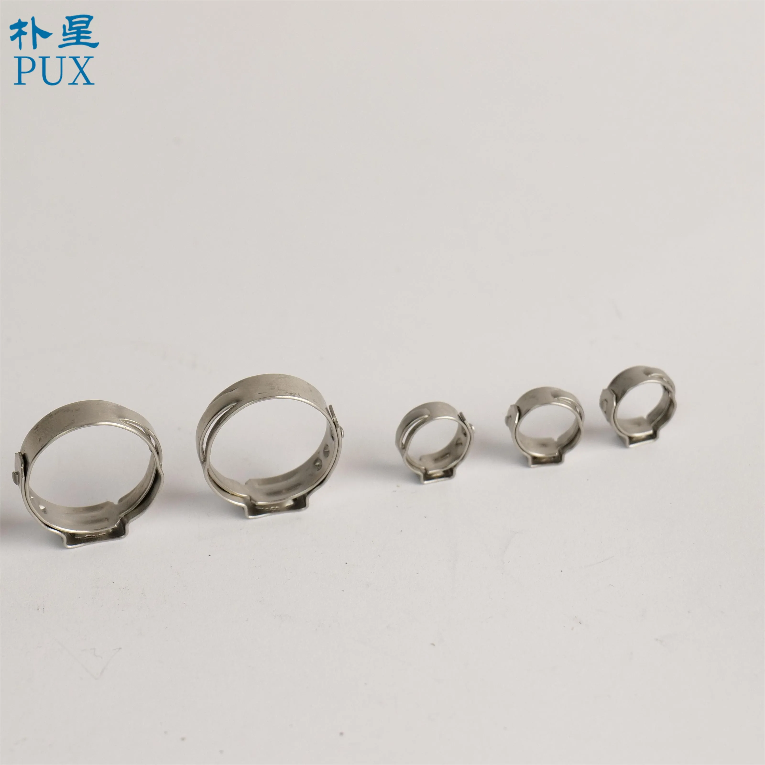 316 Stainless Steel Single Ear Hose Clamp, Durable and Rust Proof, 8-16mm, CE Certified, Suitable for Industrial Applications