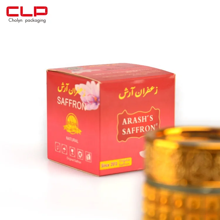 CLP Customized Hot Sale Cardboard Tea and Saffron Packaging Paper Box