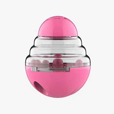 Amazon hot sale dog puzzle toy feeding bowl dispensing toys plastic dog toy leakage ball