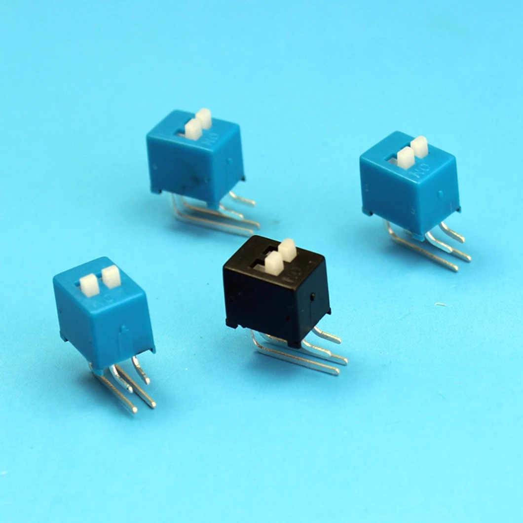 Factory Outlet SS- Series Side dial single row 3 pin micro slide switch 2-speed horizontal plug-in switch DC 50V 500mA