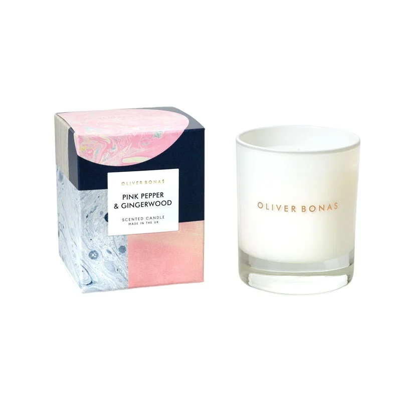 Custom Luxury Aroma Gifts Set Scented Soy Wooden Lid Glass Jar Candle Packaging Box Christmas Presents Christmas Candles