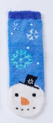 Women thickening fuzzy stocking sock Happy Christmas women design fluffy warm funny women Christmas socks