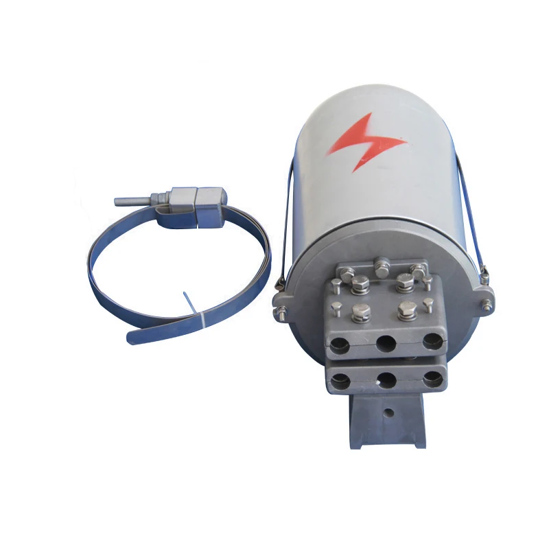 Fiber optic joint box 24/48/96/144 core dome type metal splice closure ADSS/OPGW optical cable power fittings