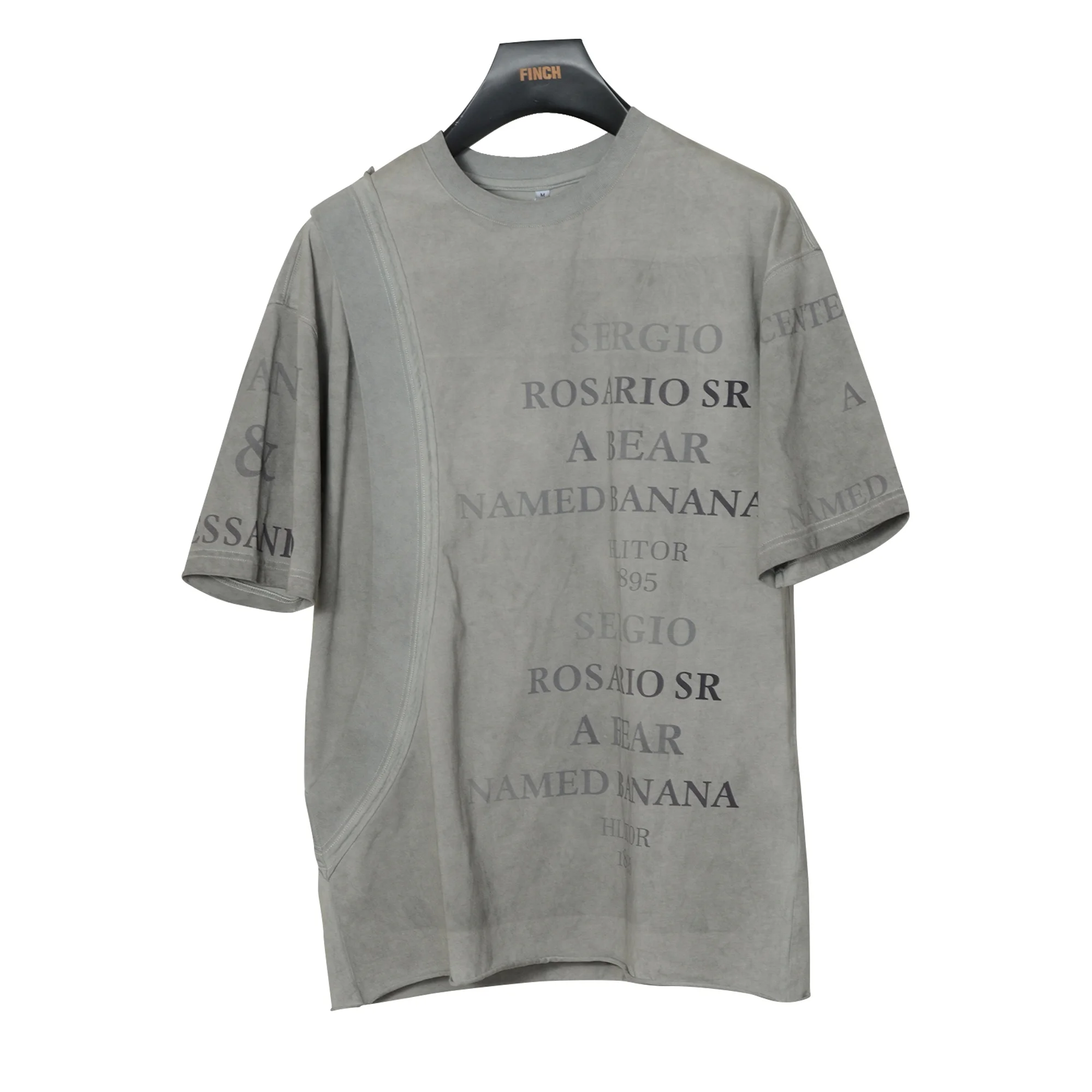 Finch Garment 2024 new arrivals acid wash t-shirt custom graphic vintage tshirt streetwear vintage dirty wash t shirts