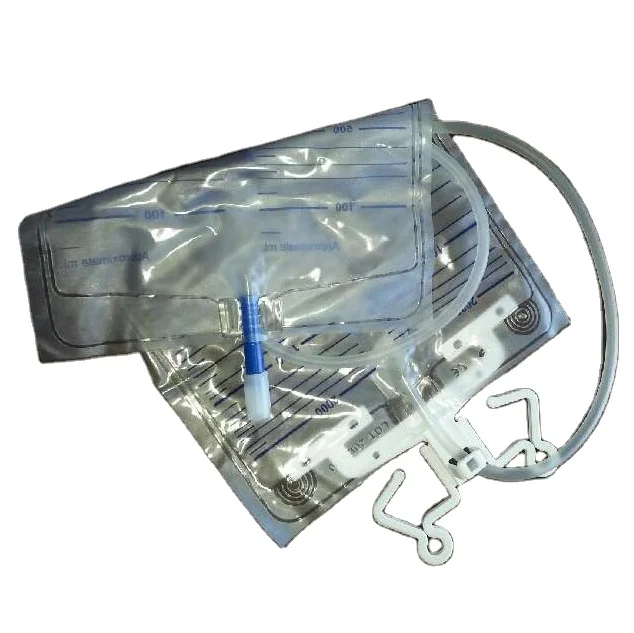 Medical 2000ml urine drainage bag for adult without outlet