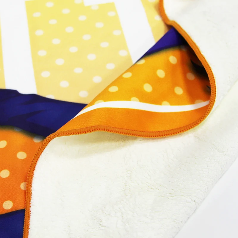 wholesale Microfiber Sports Beach Towel Custom Printed Anime Cartoon Face Towel With Logo