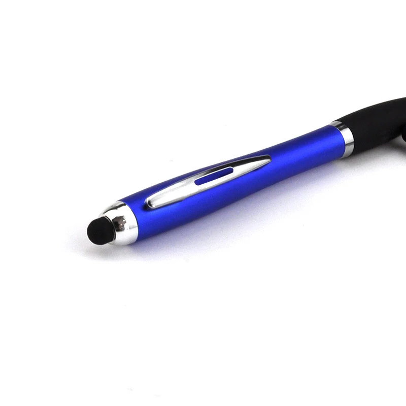 
OEM Led light up gift soft touch screen pen Custom logo promotional ballpoint ball pen with stylus 