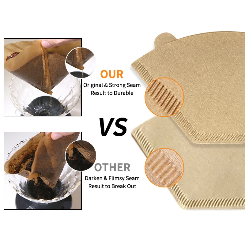 104 natural coffee filter paper eco-friendly special filter paper for capsule coffee machine