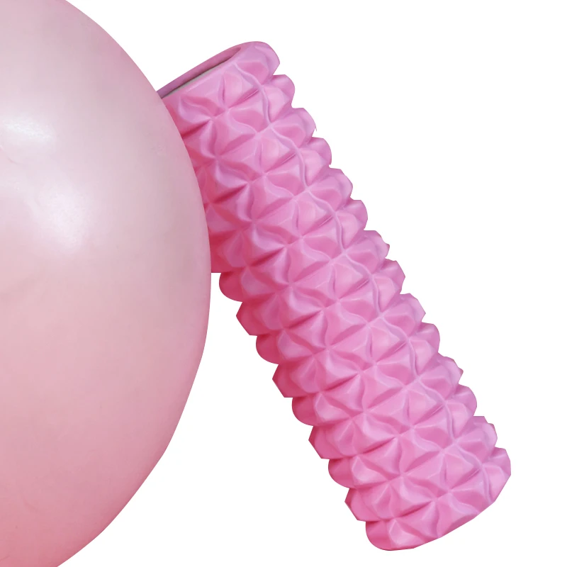 Sanfan Wholesale Soft 33cm 45cm Length High Density Foot Massage Roller Yoga Form Roller Factory Pink Foam Rollers for Massage