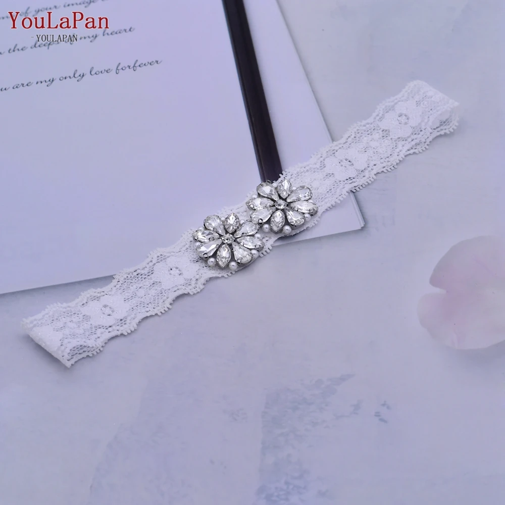YouLaPan ST20/STH35 элегантный сексуальный пояс для подвязки вечеринки выпускного вечера кружевной свадебный со стразами и