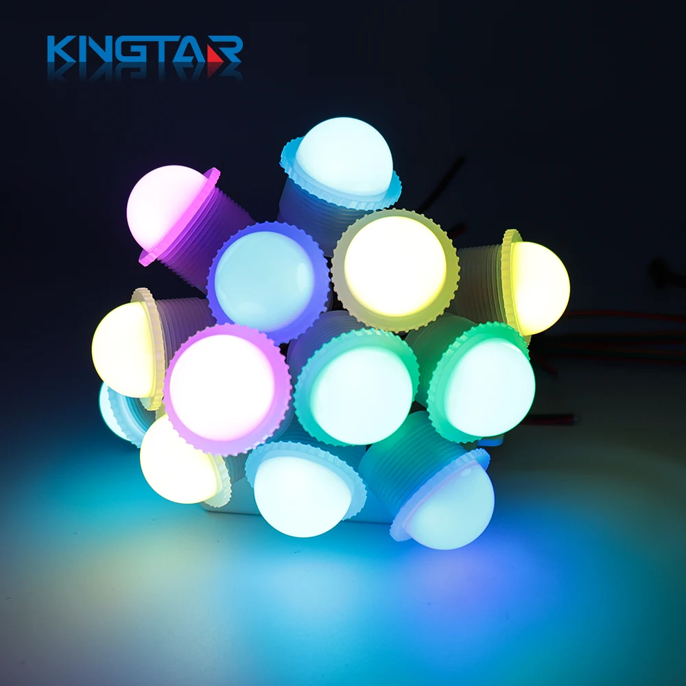 DC12V Outdoor LED Pixel ball light  UCS1903 SMD 5050 IP66 26mm RGB Point Light