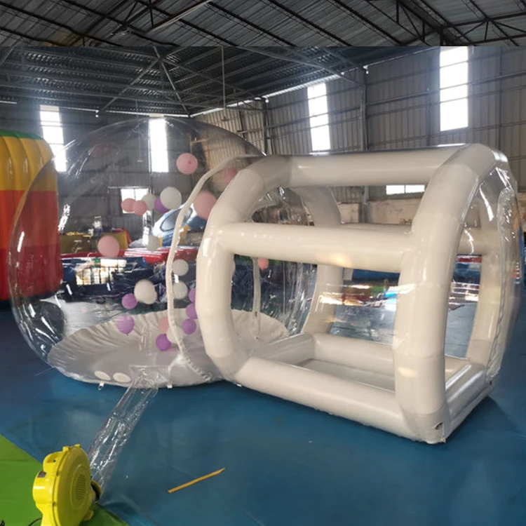 Hot Outdoor popular balloon artist advertising inflatable the balloon fun house inflatable bubble tent with Color balloon