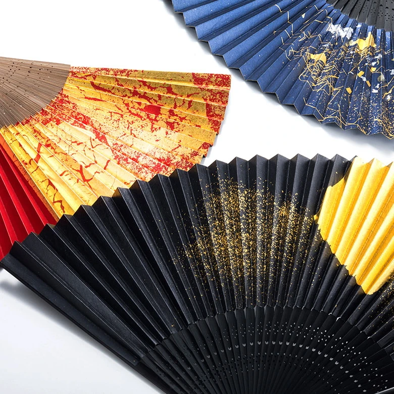 Kanazawa gold leaf fashion portable custom folding small fan
