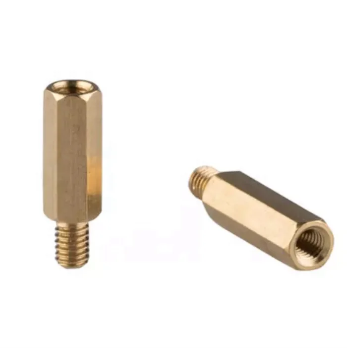Zhuoqi Custom hexagonal brass column M3 M4 computer motherboard hexagonal isolation column chassis stud screw M2 M3 M4 M5