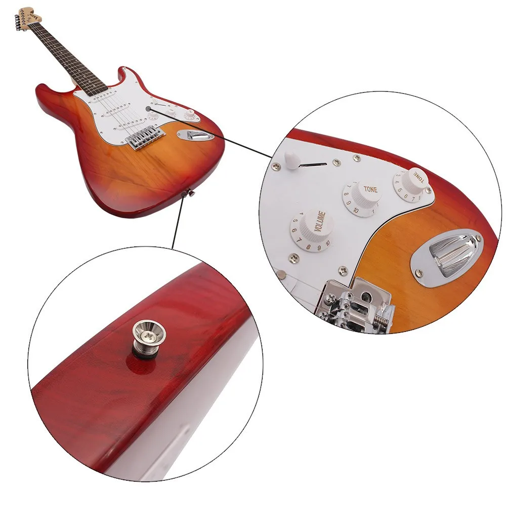 JELO IY-1 39 inch cheapest classical electric Guitar For Beginners Guitarra  with case bag guitar  strap  picks