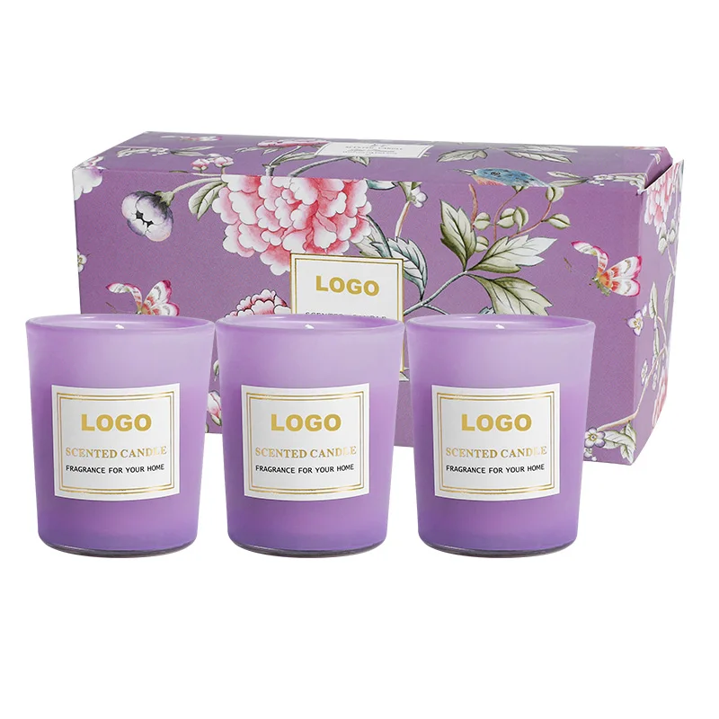 Factory Price Decorative Soy Candle Set Gift Box Home Fragrance Scented Candles Scented Luxury Home Air Freshener