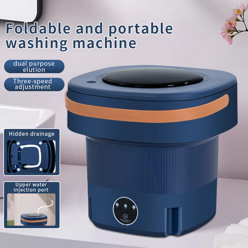 12L Underwear Socks Fully-automatic Electric Foldable Tub Laundry Washer Portable Mini Folding Washing Machine With Spin Dry