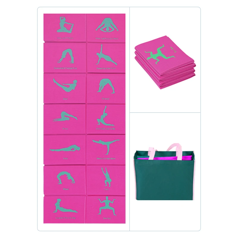 Wholesale Eco Friendly Fitness Exercise Foldable Mat Pro Yoga Mats for Women Workout Yoga Mat Non Slip