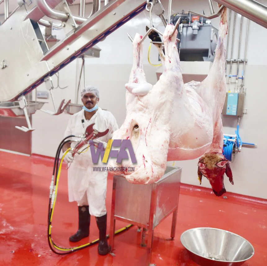 Complete Abattoirs 50-200 Sheep Per Day Abattoir Conveyor Systems for Goat Lamb Slaughter Meat Processing Equipment