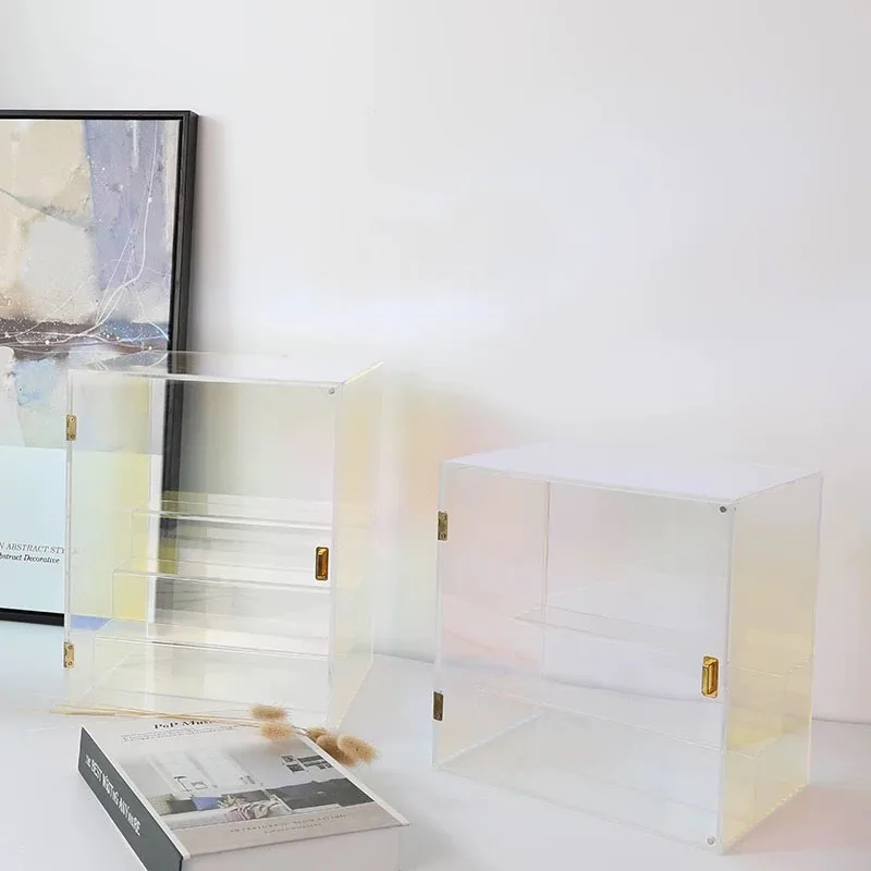 Luxury Colorful perfumes stand display acrylic perfume rack perfume display cabinet