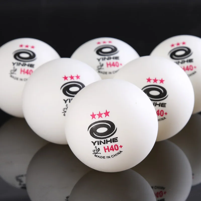 YinHe purple 3 star table tennis 40+ training game with stronger center of gravity rotation ability Pingpong Balls