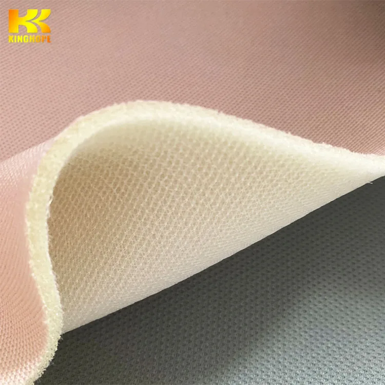 new design mesh fabric knitted  Polyester fabric  laminate with memory rubber Sponge for Car Seat Cover fabric