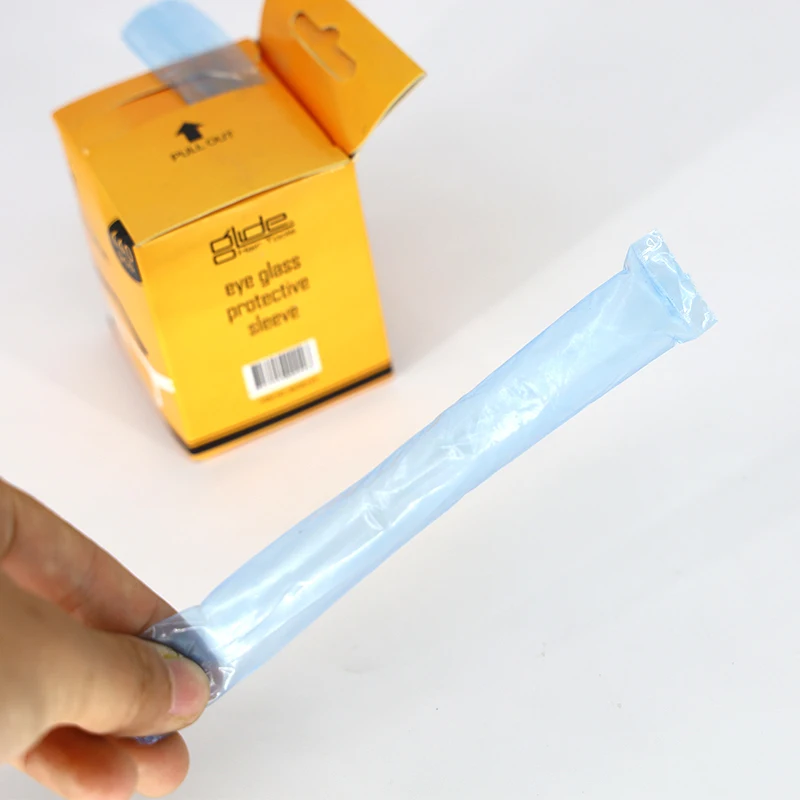 Disposable Plastic Covers for Glasses Legs Slender Frame Bag Twist Cap Hair Salon DIY Styling Tool Dyeing Coloring Protector