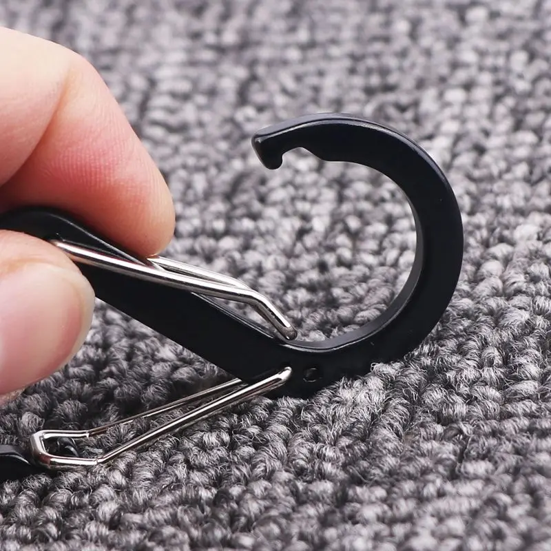 Vendors 8-shaped Snap Hook Mountaineering Safety Hook Spring Buckle Carabiner Aluminum Buckle Metal Climbing Carabiner Hook