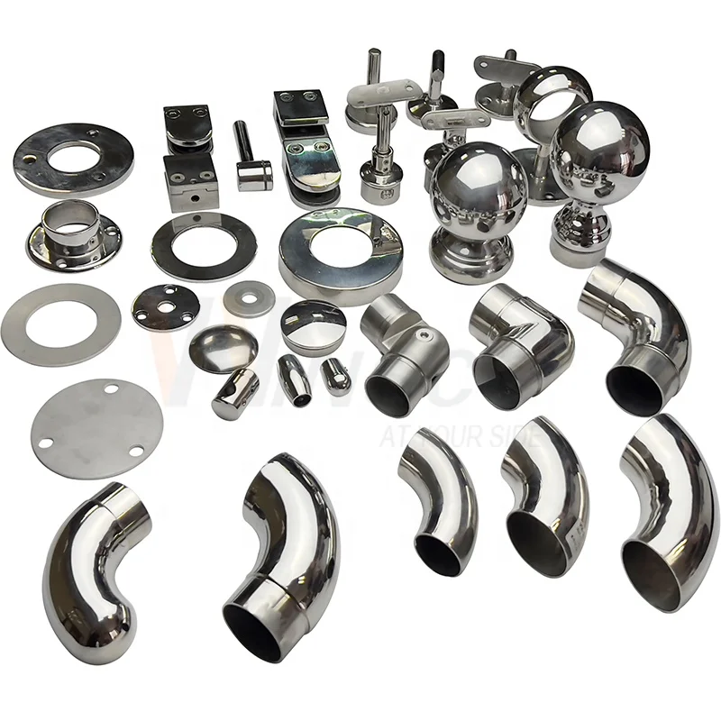 Заводские компоненты из нержавеющей стали для перил SS 201 304 316 фитинги лестничных аксессуары стеклянных