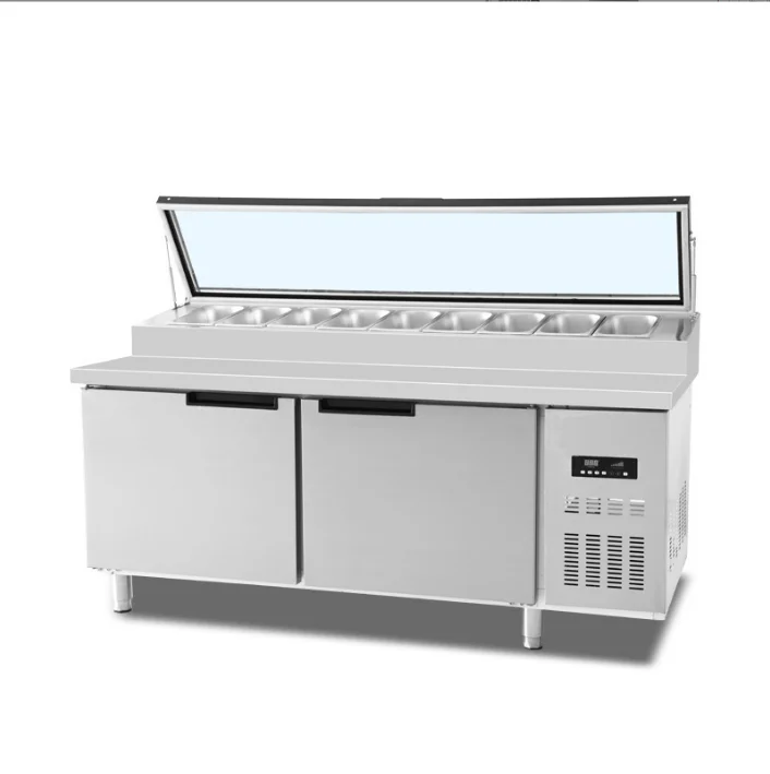 commercial intelligent fruit salad refrigerator salad bar refrigerator sale cheap price