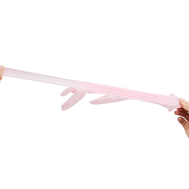 100% Pure nitrile material powder free work 6g pink latex nitrile gloves