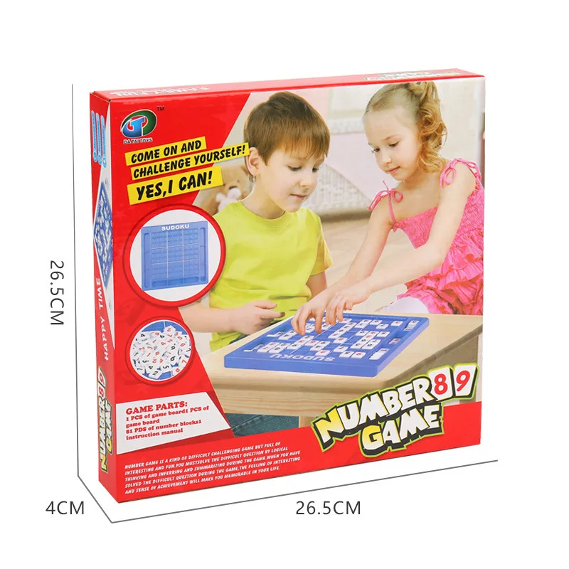 New Montessori Number Cognition Toy Educational Math Learning Children Sudoku Puzzle Board Game Number Cubes with Drawer