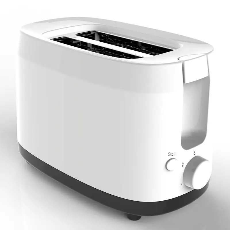 Low Price Hot Selling Electric Household Kitchen Bread Toaster Removable Crumb Tray Cool Touch Plastic Pop Up 2 slice Toaster