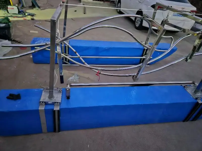 Stainless steel materials Flip shelf boat for oyster farm basket