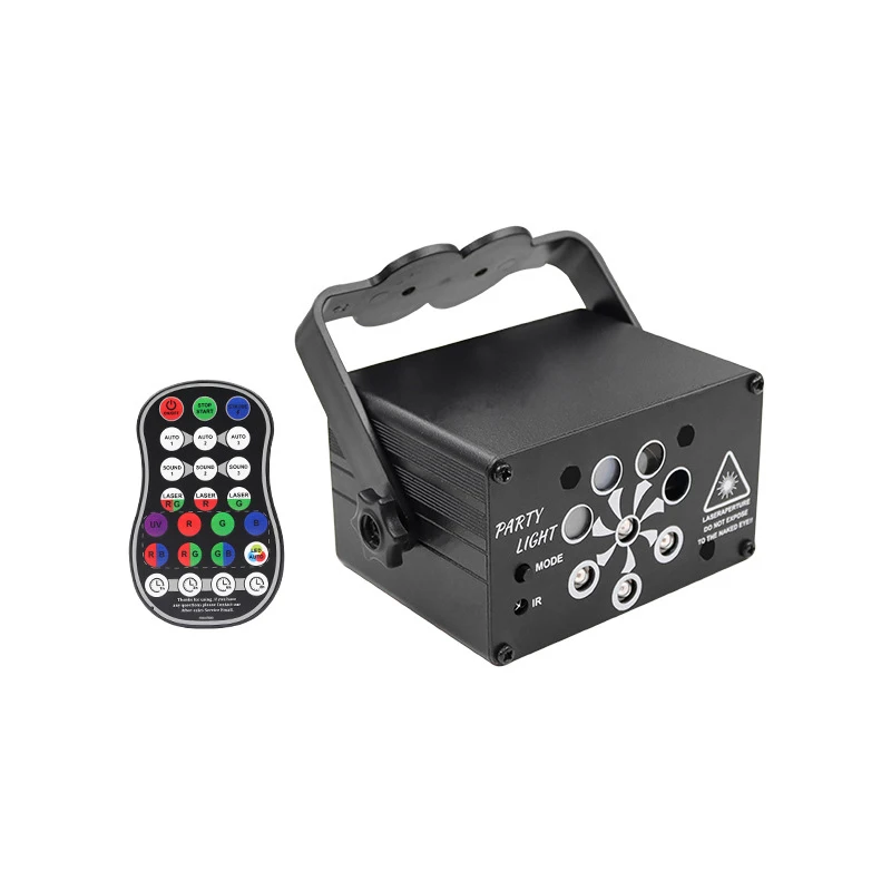 Factory direct sale remote control Full color LED 8 eyes 240 Different patterns stage lights for dance floor nightclub