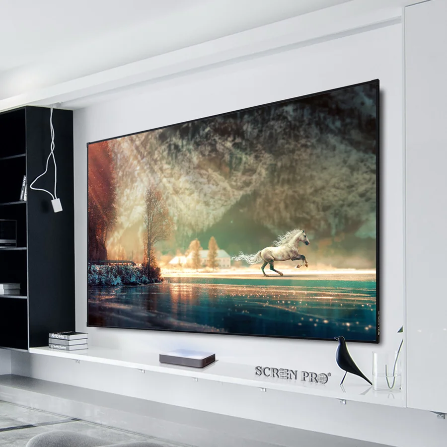 Экран PRO 120 дюймов проекционный экран ALR UST Ультра короткий потолочный светильник отвергающий с фиксированной