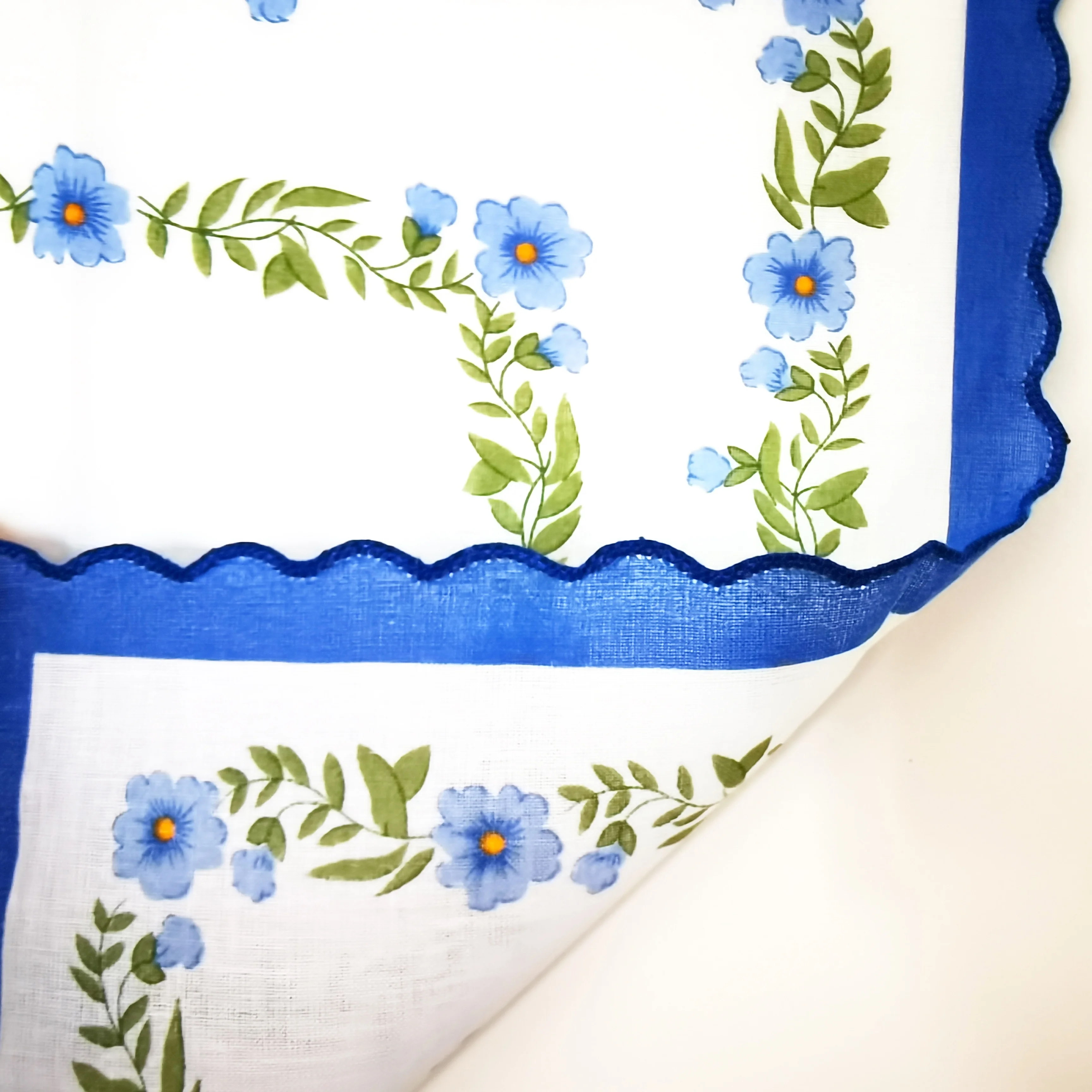 Женский винтажный мягкий хлопковый льняной носовой платок Panuelos de Women 29x29