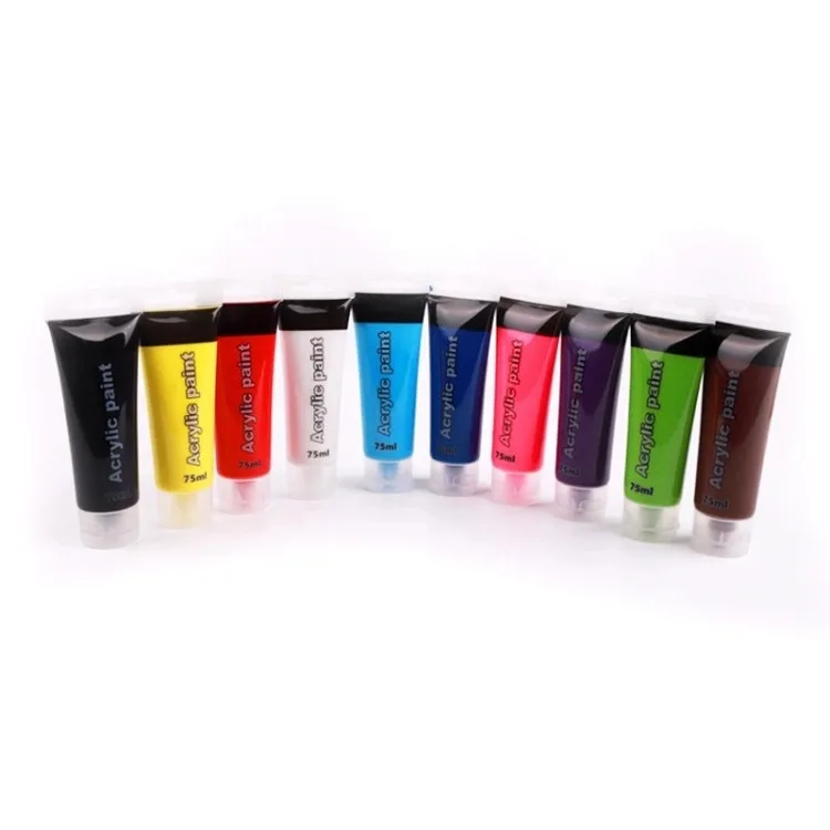 premium quality 75ml acrylic artist paint set for painting