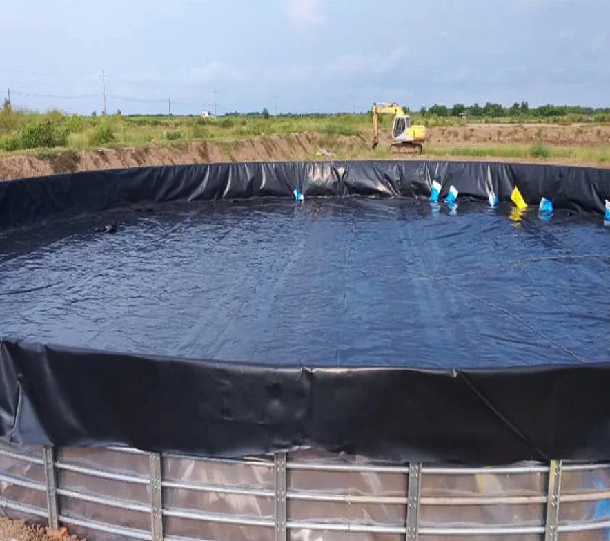 0 75 мм для разведения рыбы hdpe геомембраны ПВХ Кольцевые резервуары/противофильтрационная облицовка водоёма рыбного хозяйства аквакультуры