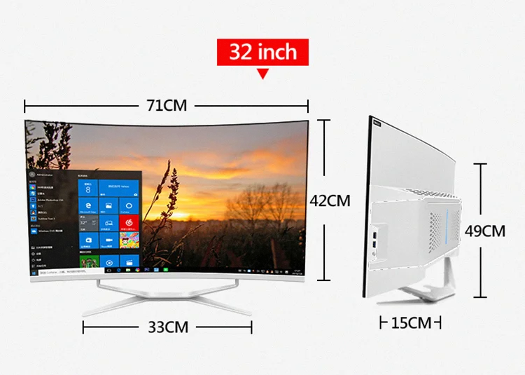 27 21 18.5 Laptops Computer  I-mac pc new design   win 10 Desktop PC i7 i5 128GB  cheap all in one desktop pc monoblock