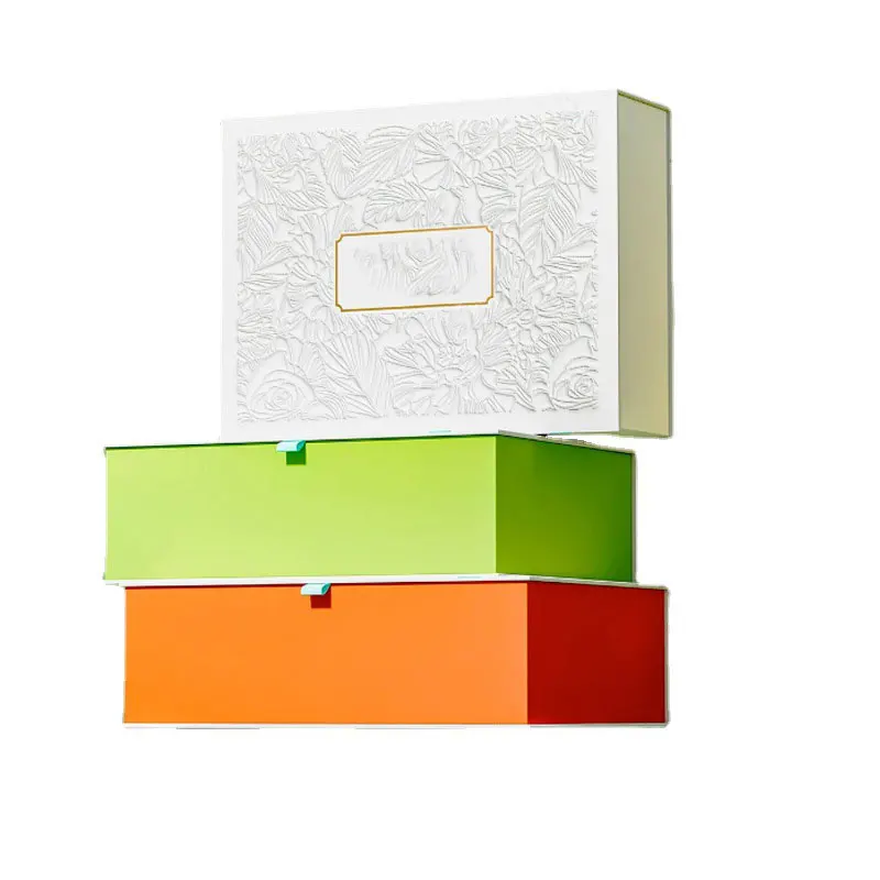 Magnetic flip hard cardboard gift box book shaped box customized recyclable handmade packaging box
