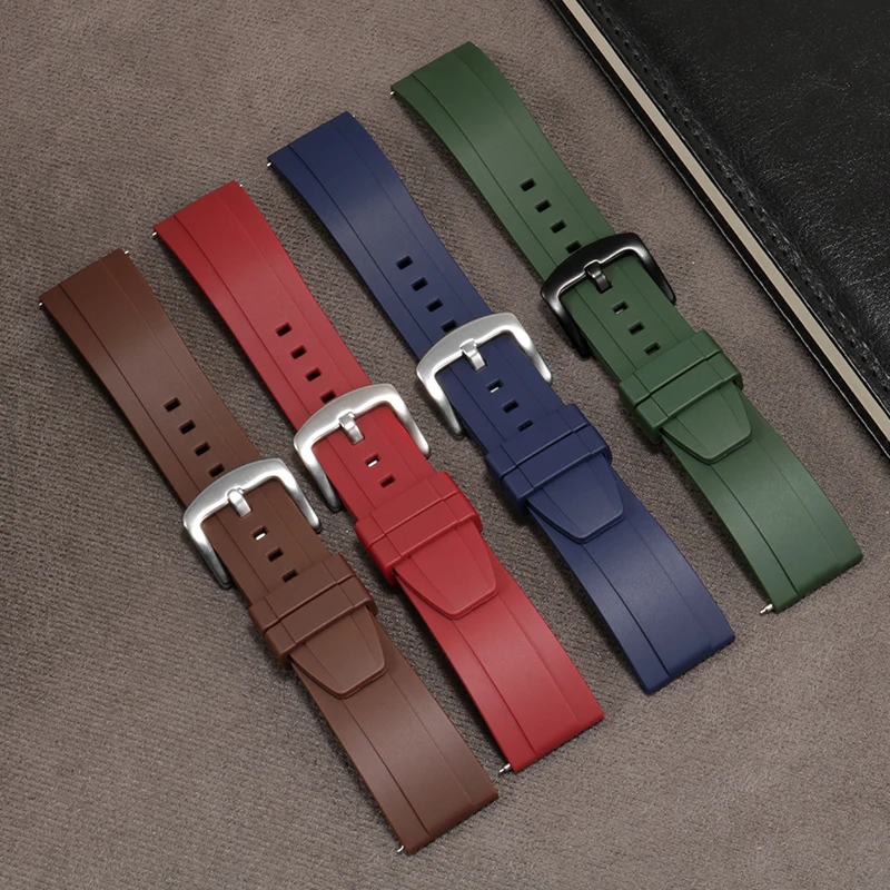 Soft Rubber Quick Release Strap for TPSIV Men's and Women's Watches | Multiple colors, 18mm, 20mm, 22mm, 24mm