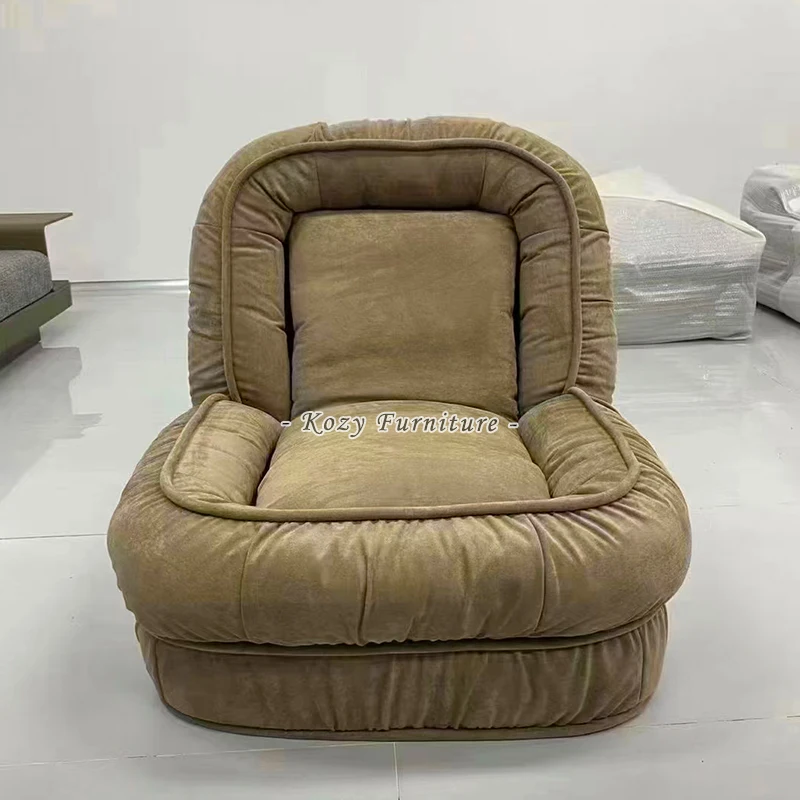 Flannel high quality foam designer sofa chair upholstered hot sale in Nigeria/Senegal for bathroom chair for restaurant